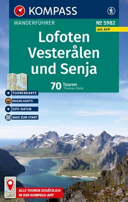 Abbildung von Diehl | KOMPASS Wanderführer Lofoten, Vesterålen und Senja, 70 Touren mit Extra-Tourenkarte | 2. Auflage | 2026 | beck-shop.de