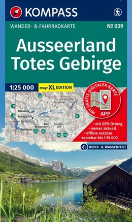 Abbildung von KOMPASS Wanderkarte 039 Ausseerland, Totes Gebirge 1:25.000 | 1. Auflage | 2026 | beck-shop.de