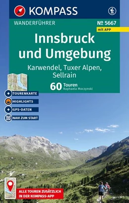 Abbildung von Moczynski | KOMPASS Wanderführer Innsbruck und Umgebung, Karwendel, Tuxer Alpen, Sellrain und Mieminger Kette, 60 Touren mit Extra-Tourenkarte | 1. Auflage | 2026 | beck-shop.de