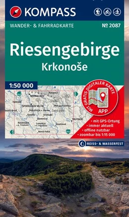 Abbildung von KOMPASS Wanderkarte 2087 Riesengebirge, Krkonose 1:50.000 | 3. Auflage | 2026 | beck-shop.de