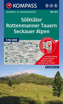 Abbildung von KOMPASS Wanderkarten-Set 223 Sölktäler, Rottenmanner Tauern, Seckauer Alpen (2 Karten) 1:55.000 | 2. Auflage | 2026 | beck-shop.de