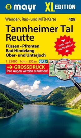 Abbildung von Mayr Wanderkarte Tannheimer Tal, Reutte, Füssen, Pfronten, Bad Hindelang, Ober- und Unterjoch, XL 1:25.000 | 2. Auflage | 2026 | beck-shop.de