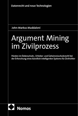 Abbildung von Maddaloni | Argument Mining im Zivilprozess | 1. Auflage | 2025 | 17 | beck-shop.de