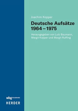 Abbildung von Baumann / Kopper | Deutsche Aufsätze 1964-1974 | 1. Auflage | 2026 | beck-shop.de