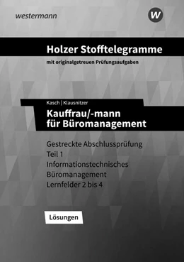 Abbildung von Klausnitzer / Kasch | Holzer Stofftelegramme Baden-Württemberg - Kauffrau/-mann für Büromanagement | 10. Auflage | 2026 | beck-shop.de