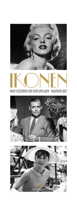 Abbildung von Ackermann Kunstverlag GmbH | Ikonen Triplet-Kalender 2027 | Kino-Legenden der 50er und 60er | 1. Auflage | 2026 | beck-shop.de