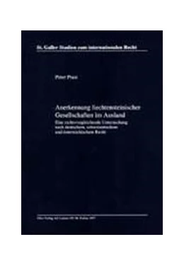 Abbildung von Prast | Anerkennung liechtensteinischer Gesellschaften im Ausland | 1. Auflage | 1997 | Band 22 | beck-shop.de