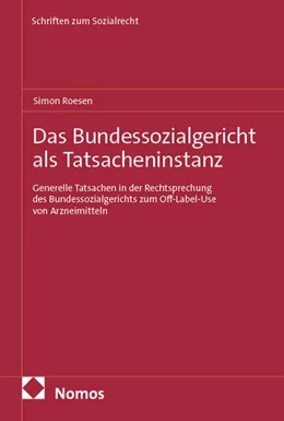 Abbildung von Roesen | Das Bundessozialgericht als Tatsacheninstanz | 1. Auflage | 2026 | 79 | beck-shop.de