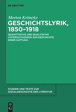 Abbildung von Kröncke | Geschichtslyrik, 1850-1918 | 1. Auflage | 2025 | beck-shop.de
