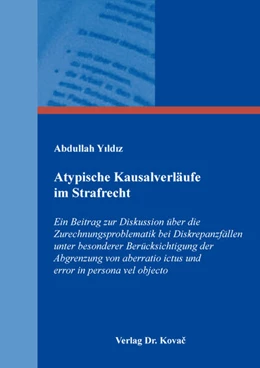 Abbildung von Yildiz | Atypische Kausalverläufe im Strafrecht | 1. Auflage | 2026 | 436 | beck-shop.de