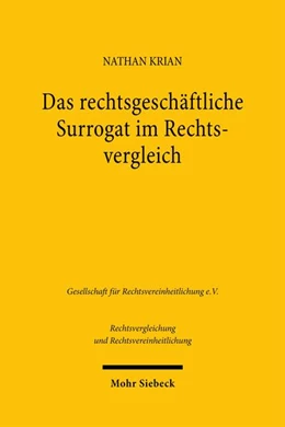 Abbildung von Krian | Das rechtsgeschäftliche Surrogat im Rechtsvergleich | 1. Auflage | 2026 | beck-shop.de