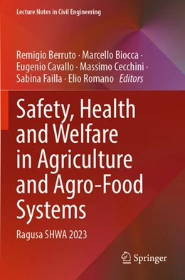 Abbildung von Berruto / Biocca | Safety, Health and Welfare in Agriculture and Agro-Food Systems | 1. Auflage | 2025 | beck-shop.de