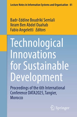 Abbildung von Boudriki Semlali / Ben Abdel Ouahab | Technological Innovations for Sustainable Development | 1. Auflage | 2025 | beck-shop.de