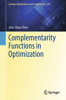 Abbildung von Chen | Complementarity Functions in Optimization | 1. Auflage | 2026 | beck-shop.de