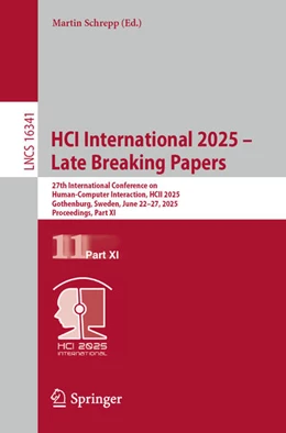 Abbildung von Schrepp | HCI International 2025 - Late Breaking Papers | 1. Auflage | 2026 | beck-shop.de