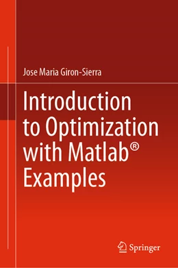Abbildung von Giron-Sierra | Introduction to Optimization with Matlab® Examples | 1. Auflage | 2026 | beck-shop.de