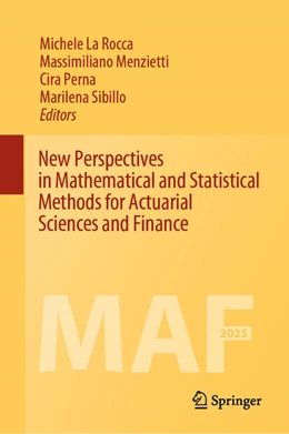 Abbildung von La Rocca / Menzietti | New Perspectives in Mathematical and Statistical Methods for Actuarial Sciences and Finance | 1. Auflage | 2026 | beck-shop.de
