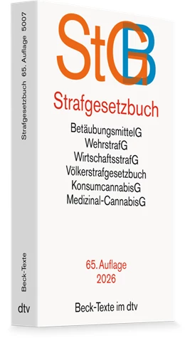 Abbildung von Strafgesetzbuch: StGB | 65. Auflage | 2026 | 5007 | beck-shop.de