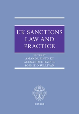 Abbildung von Kc / Haines | UK Sanctions Law and Practice | 1. Auflage | 2026 | beck-shop.de