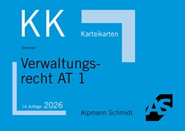 Abbildung von Sommer | Karteikarten Verwaltungsrecht AT 1 | 14. Auflage | 2026 | beck-shop.de