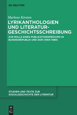 Abbildung von Kirsten | Lyrikanthologien und Literaturgeschichtsschreibung | 1. Auflage | 2025 | beck-shop.de