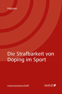 Abbildung von Hajszan | Die Strafbarkeit von Doping im Sport | 1. Auflage | 2026 | beck-shop.de