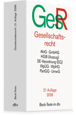 Abbildung von Gesellschaftsrecht: GesR | 21. Auflage | 2026 | 5585 | beck-shop.de