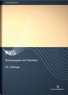 Abbildung von RVG | 43. Auflage | 2026 | beck-shop.de