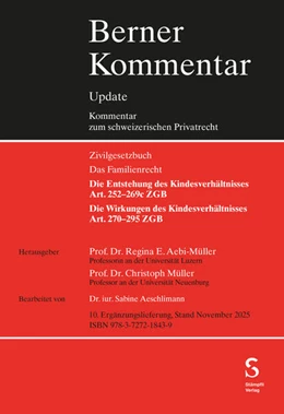 Abbildung von Aeschlimann / Aebi-Müller | Kindesrecht, Art. 252–295 ZGB, 10. Ergänzungslieferung | 1. Auflage | | beck-shop.de
