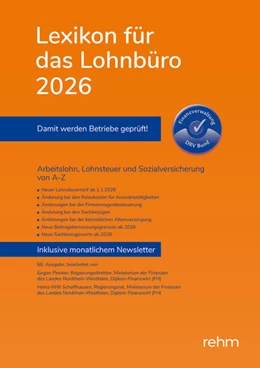 Abbildung von Schönfeld / Plenker | Lexikon für das Lohnbüro 2026 (E-Book EPUB) | 1. Auflage | 2026 | beck-shop.de