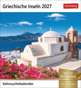 Abbildung von Harenberg | Griechische Inseln Sehnsuchtskalender 2027 - Wochenkalender mit 53 Postkarten | 1. Auflage | 2026 | beck-shop.de