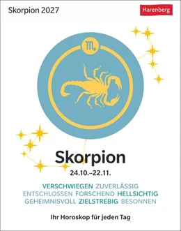 Abbildung von Satorius | Skorpion Sternzeichenkalender 2027 - Tagesabreißkalender - Ihr Horoskop für jeden Tag | 1. Auflage | 2026 | beck-shop.de