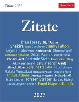 Abbildung von Budde | Zitate Tagesabreißkalender 2027 | 1. Auflage | 2026 | beck-shop.de