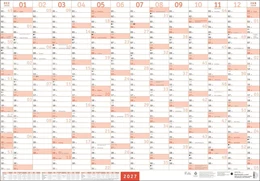 Abbildung von Mega-Posterplaner, rot 2027 | 1. Auflage | 2026 | beck-shop.de