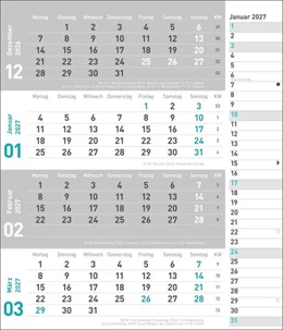 Abbildung von Heye | times&more 4-Monatsplaner, türkis 2027 | 1. Auflage | 2026 | beck-shop.de