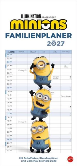 Abbildung von Heye | Minions Familienplaner 2027 | 1. Auflage | 2026 | beck-shop.de