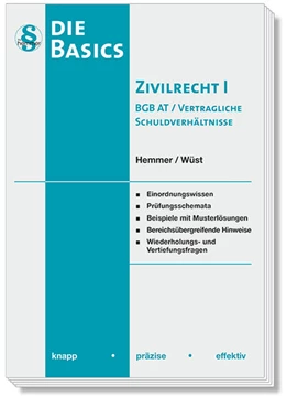 Abbildung von Hemmer / Wüst | Basics Zivilrecht I | 13. Auflage | 2026 | beck-shop.de