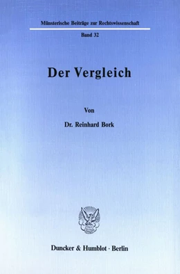 Abbildung von Bork | Der Vergleich. | 1. Auflage | 1988 | beck-shop.de