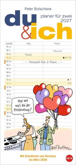 Abbildung von Butschkow | Peter Butschkow: Planer für zwei - Du & ich 2027 | 1. Auflage | 2026 | beck-shop.de