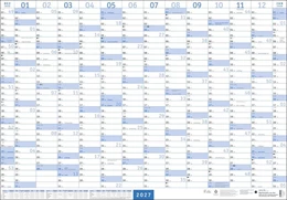 Abbildung von Mega-Posterplaner, blau 2027 | 1. Auflage | 2026 | beck-shop.de