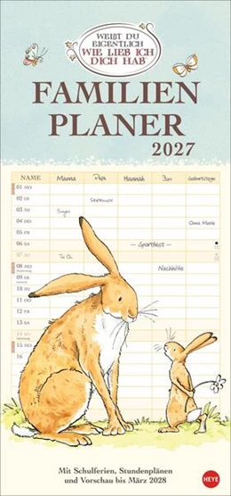 Abbildung von Heye | Weißt du eigentlich, wie lieb ich dich hab? Familienplaner 2027 | 1. Auflage | 2026 | beck-shop.de