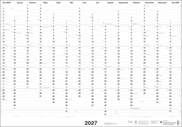 Abbildung von Black&White Mega-Posterplaner 2027 | 1. Auflage | 2026 | beck-shop.de