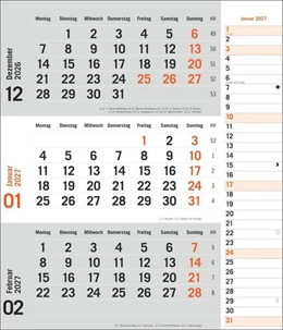 Abbildung von Heye | times&more 3-Monatsplaner, orange 2027 | 1. Auflage | 2026 | beck-shop.de