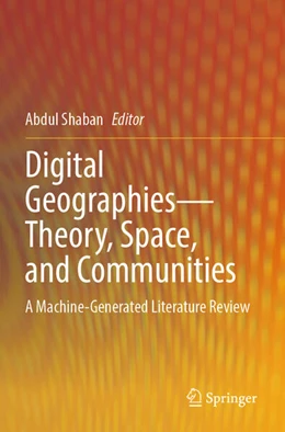 Abbildung von Shaban | Digital Geographies—Theory, Space, and Communities | 1. Auflage | 2026 | beck-shop.de