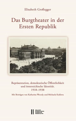 Abbildung von Großegger | Das Burgtheater in der Ersten Republik | 1. Auflage | 2026 | beck-shop.de