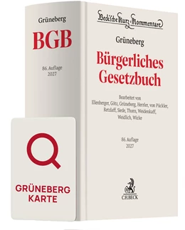 Abbildung von Grüneberg BGB Chat-Book 2027 | 86. Auflage | 2027 | Band 7 | beck-shop.de