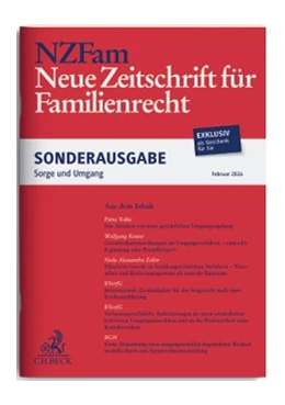 Abbildung von NZFam Sonderausgabe »Sorge und Umgang« | 1. Auflage | 2026 | beck-shop.de