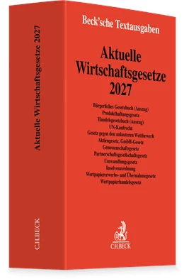 Abbildung von Aktuelle Wirtschaftsgesetze 2027 | 28. Auflage | 2027 | beck-shop.de
