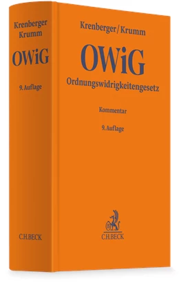 Abbildung von Krenberger / Krumm | Ordnungswidrigkeitengesetz: OWiG | 9. Auflage | 2026 | beck-shop.de