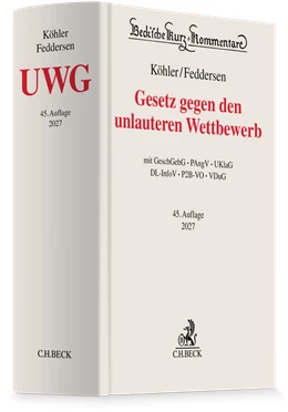 Abbildung von Köhler / Feddersen | Gesetz gegen den unlauteren Wettbewerb: UWG | 45. Auflage | 2027 | Band 13a | beck-shop.de